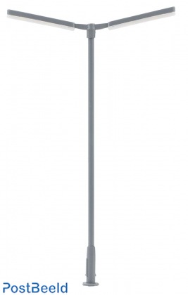 LED Cross-mast light, dual-arm, cold white