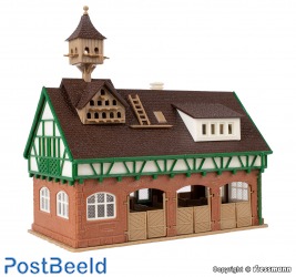 Horse Stables with Pigeonry (with removable roof)