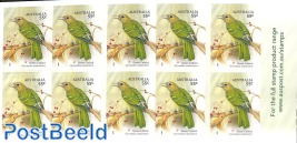 Songbirds foil booklet