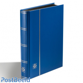 Leuchtturm Basic Insteekboek 32 Zwarte Bladen (A5) Blauw