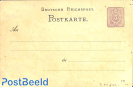 Illustrated postcard 5pf, Wartburg, pinholes in card