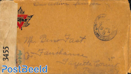 Censored letter, including letter, from England