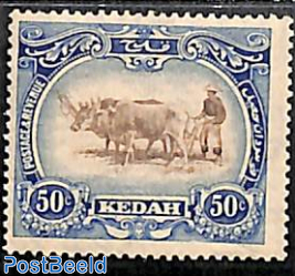 Kedah 2c, WM ScriptCA, Stamp out of set