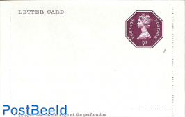 Letter card 7p, 1 phosphor band
