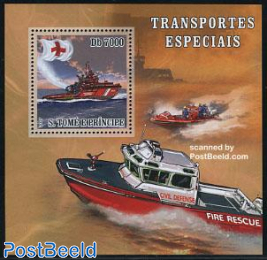 Fire engines s/s, Red Cross vessel