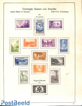 Page with imperforated stamps