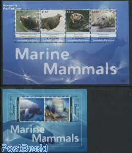 Canouan, Sea Mammals 2 s/s