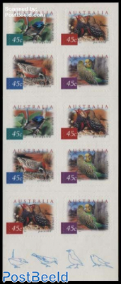 Birds foil booklet (10x45c)