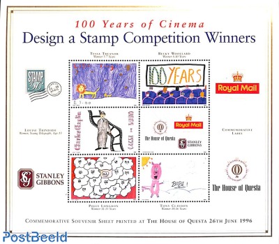 100 Years Cinema design a stamp s/s