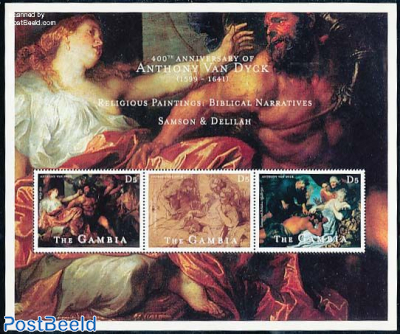 Van Dyck paintings 3v m/s, Samson and Dalila