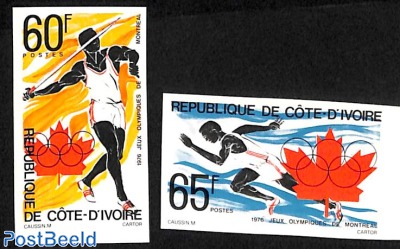 Olympic games 2v, imperforated