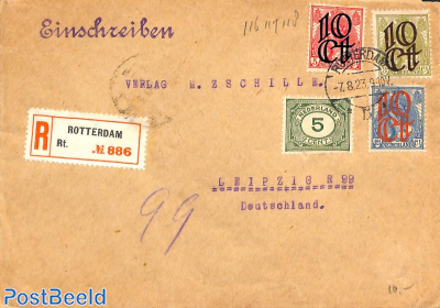 Postcard with flag postmark; Kon. Ned. Postvaart