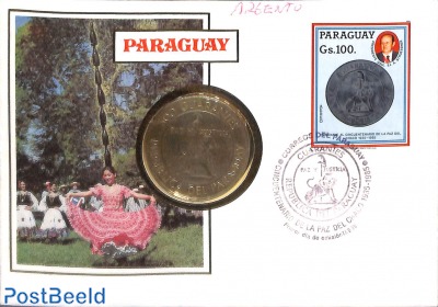Coin letter, Cover with stamp+coin