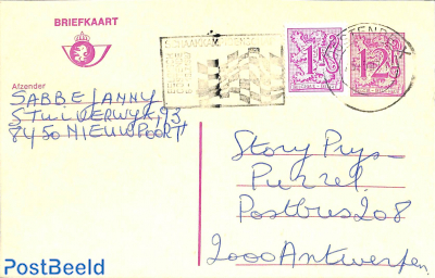 Card with special postmark Chess