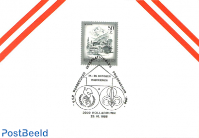 Card with special postmark Scouting