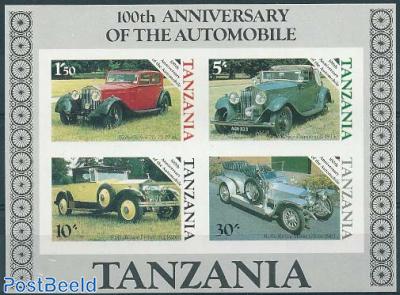 Automobile centenary s/s, imperforated