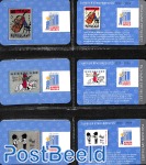 14 Silver Replica's of Child welfare stamps in album