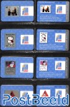 14 Silver Replica's of Child welfare stamps in album